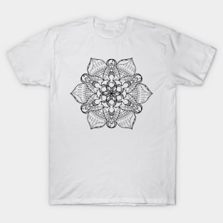 Symmetrical Sea, Lineart Only T-Shirt